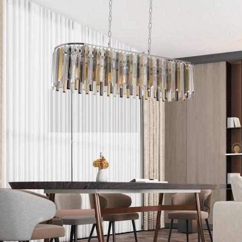 Modern Lux Crystal Chandelier Light Fixture