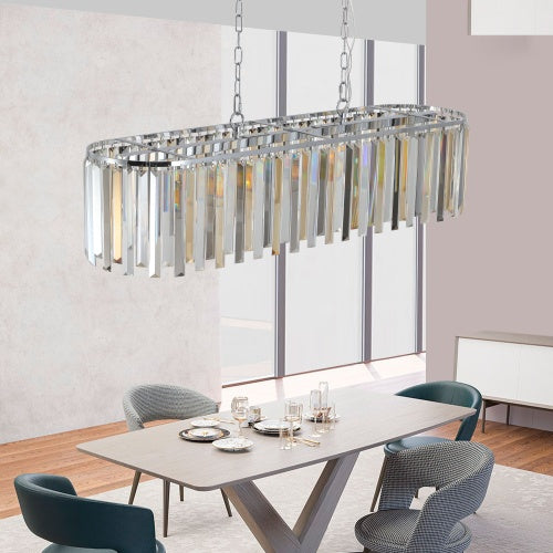 Modern Lux Crystal Chandelier Light Fixture