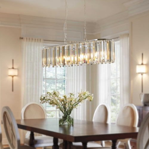 Modern Lux Crystal Chandelier Light Fixture